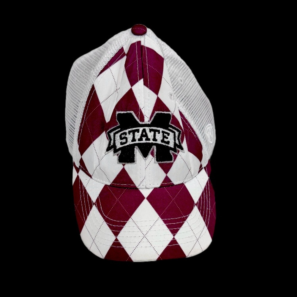 MSU Mississippi State bulldogs TOWCAPS Argyle Trucker men’s baseball cap